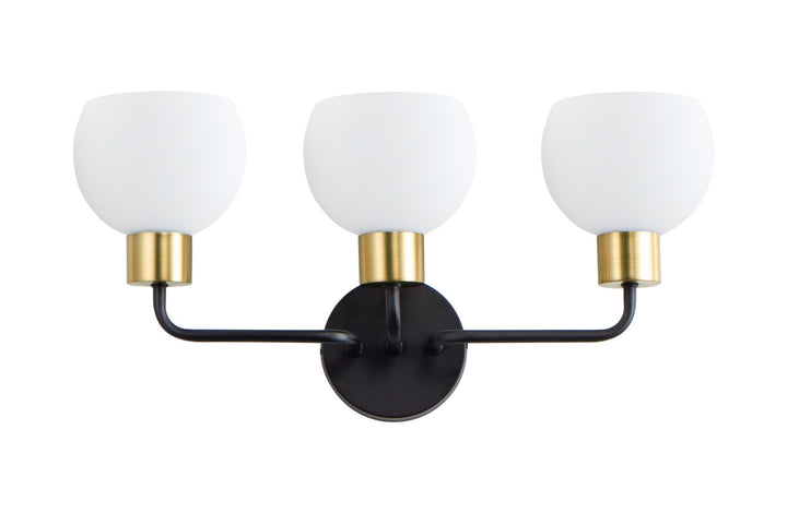 Maxim Coraline 11273SWBZSBR Bath Vanity Light 22 in. wide - Bronze / Satin Brass