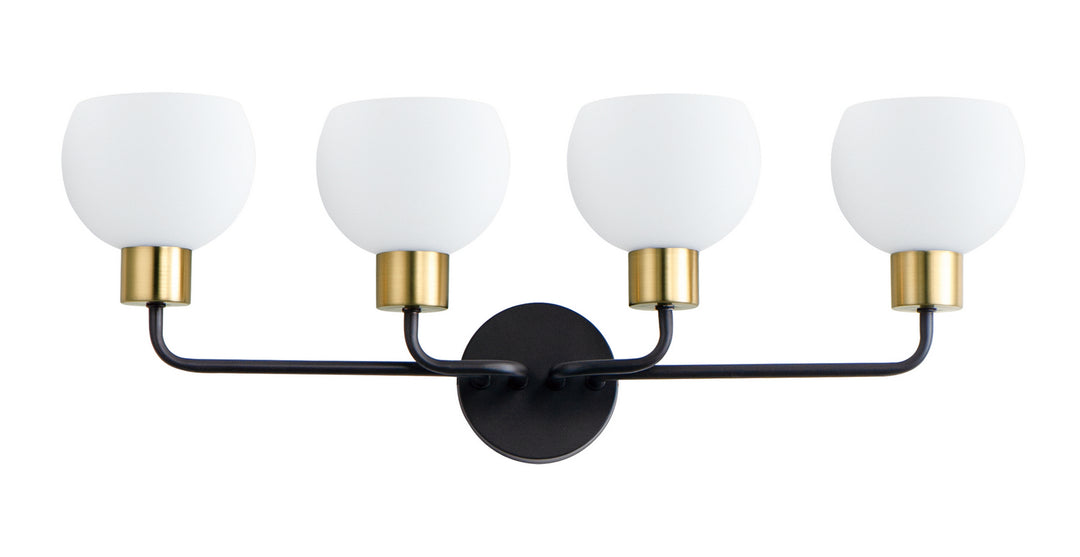 Maxim Coraline 11274SWBZSBR Bath Vanity Light 30 in. wide - Bronze / Satin Brass
