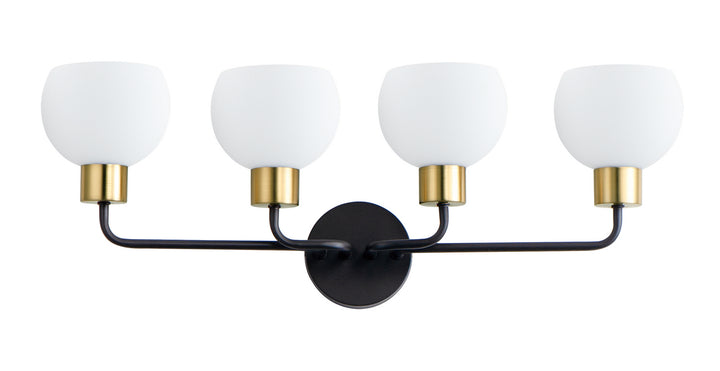 Maxim Coraline 11274SWBZSBR Bath Vanity Light 30 in. wide - Bronze / Satin Brass