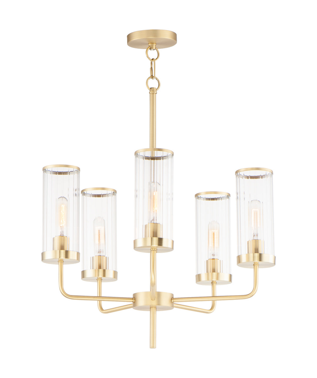 Maxim Crosby 11475CRSBR Chandelier Light - Satin Brass
