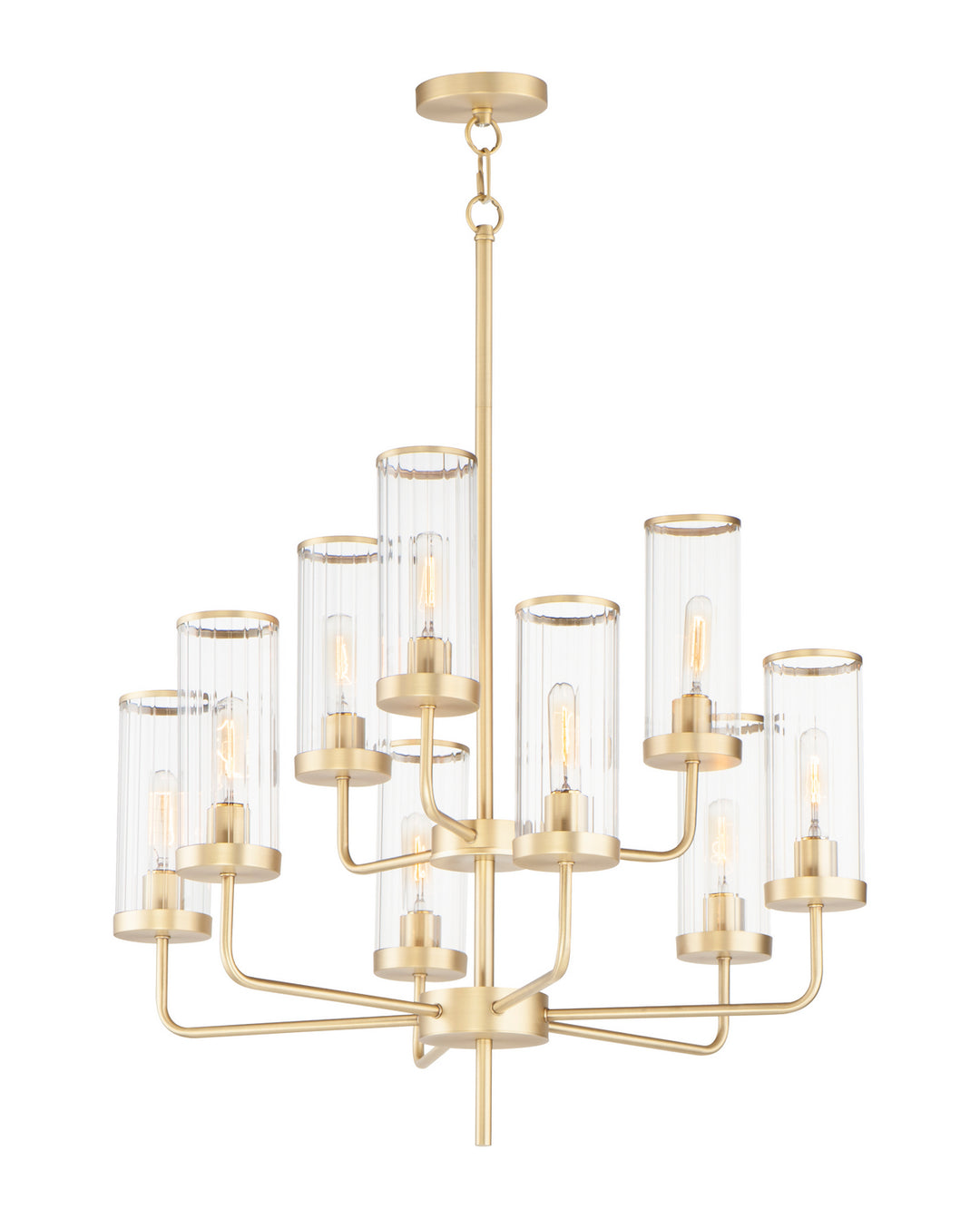 Maxim Crosby 11479CRSBR Chandelier Light - Satin Brass