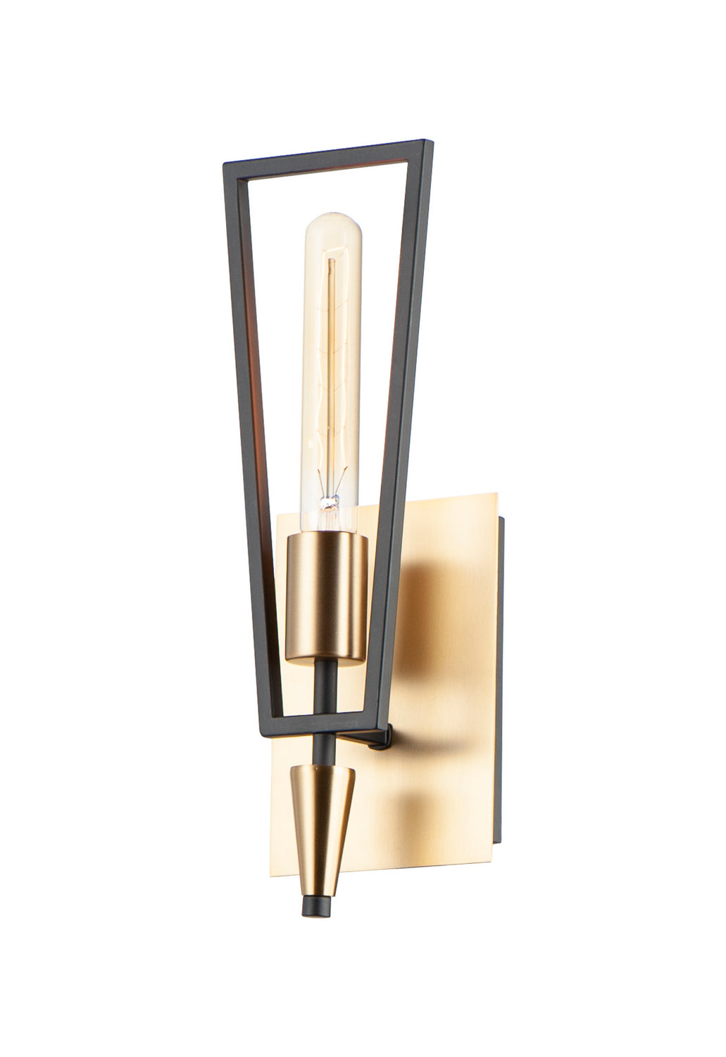 Maxim Wings 11651BKSBR Wall Sconce Light - Black / Satin Brass