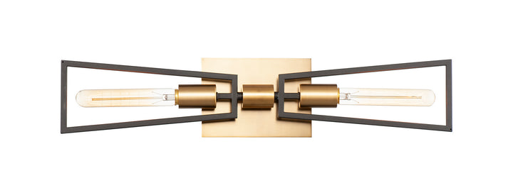 Maxim Wings 11652BKSBR Wall Sconce Light - Black / Satin Brass