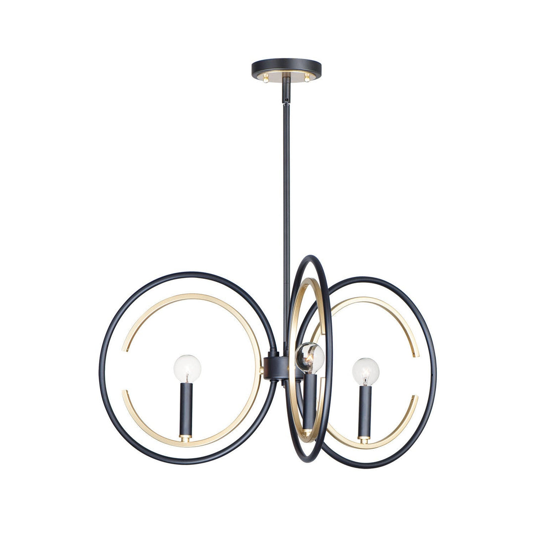 Maxim Clip 12503BKGLD Chandelier Light - Black / Gold