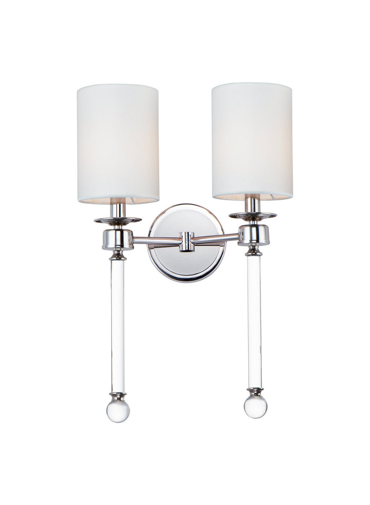 Maxim Lucent 16108WTCLPN Wall Sconce Light - Polished Nickel