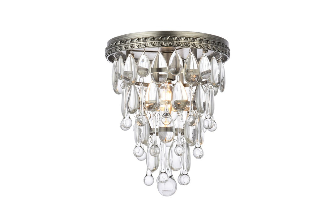 Elegant Nordic 1219F9AS/RC Ceiling Light - Antique Silver