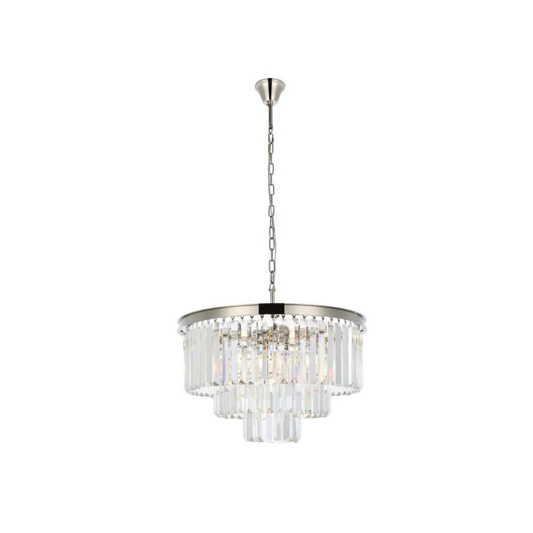 Elegant Sydney 1231D26PN/RC Chandelier Light - Polished Nickel