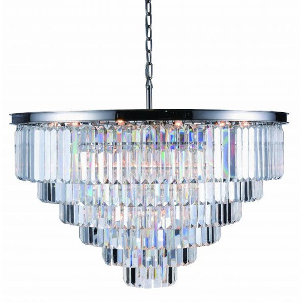 Elegant Sydney 1231D44PN/RC Chandelier Light - Polished Nickel