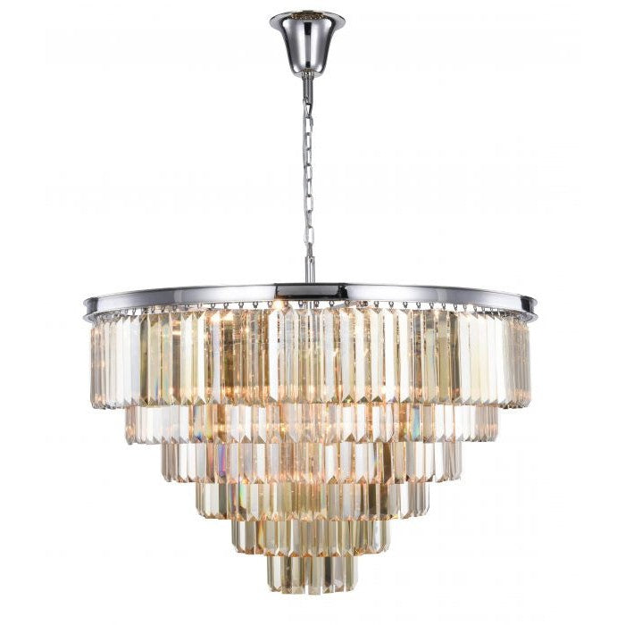 Elegant Sydney 1231D44PN-GT/RC Chandelier Light - Polished Nickel