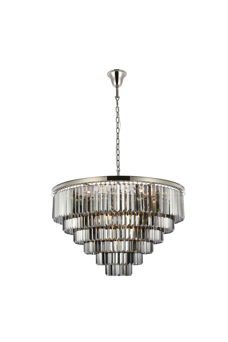 Elegant Sydney 1231D44PN-SS/RC Chandelier Light - Polished Nickel