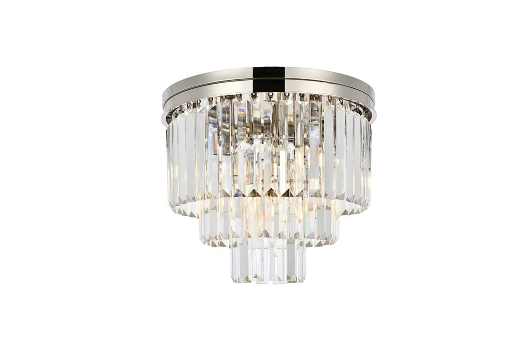 Elegant Sydney 1231F20PN/RC Ceiling Light - Polished Nickel