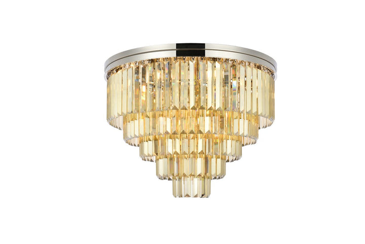 Elegant Sydney 1231F32PN-GT/RC Ceiling Light - Polished Nickel