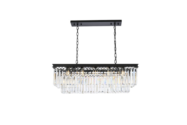 Elegant Sydney 1232D40MB/RC Chandelier Light - Matte Black