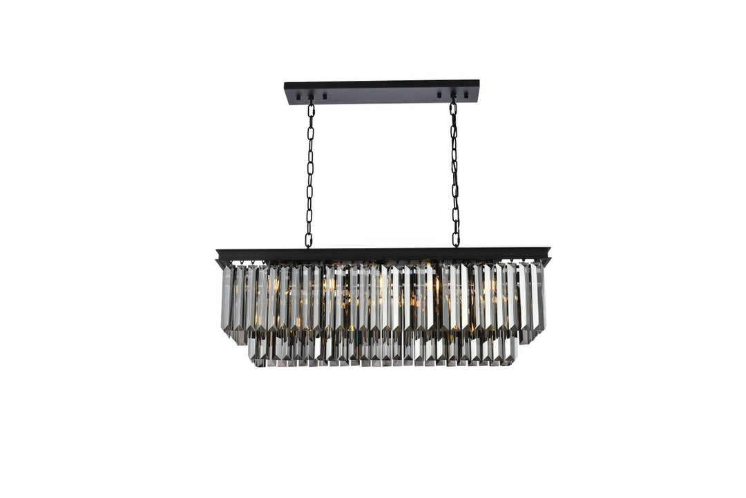 Elegant Sydney 1232D40MB-SS/RC Pendant Light - Matte Black