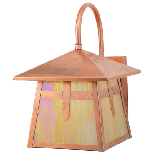 Meyda Tiffany Lighting 109766 Stillwater One Light Wall Sconce Outdoor Copper/Antique/Verde