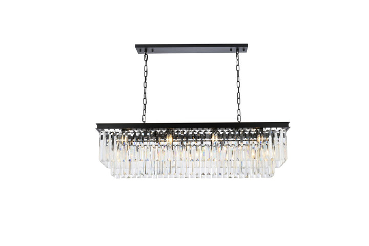 Elegant Sydney 1232D50MB/RC Chandelier Light - Matte Black