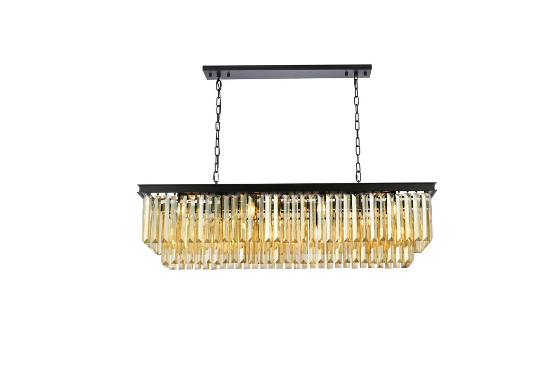 Elegant Sydney 1232D50MB-GT/RC Chandelier Light - Matte Black