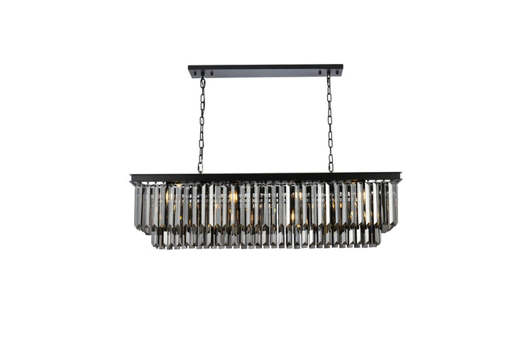 Elegant Sydney 1232D50MB-SS/RC Chandelier Light - Matte Black