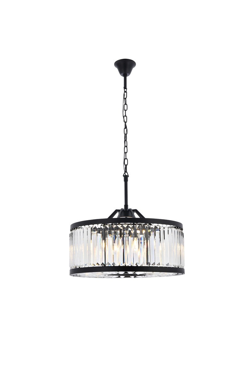 Elegant Chelsea 1233D28MB/RC Chandelier Light - Matte Black