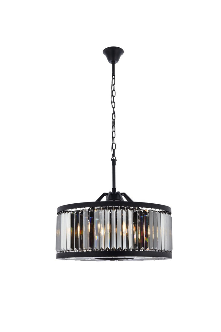 Elegant Chelsea 1233D28MB-SS/RC Chandelier Light - Matte Black