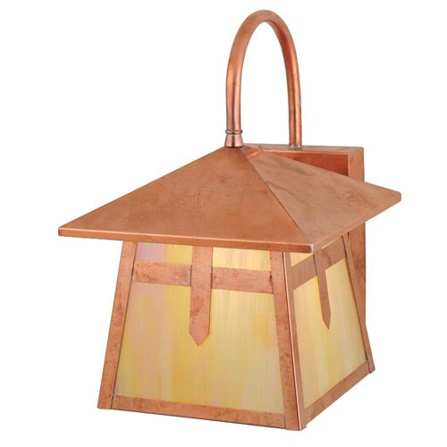 Meyda Tiffany Lighting 109766 Stillwater One Light Wall Sconce Outdoor Copper/Antique/Verde