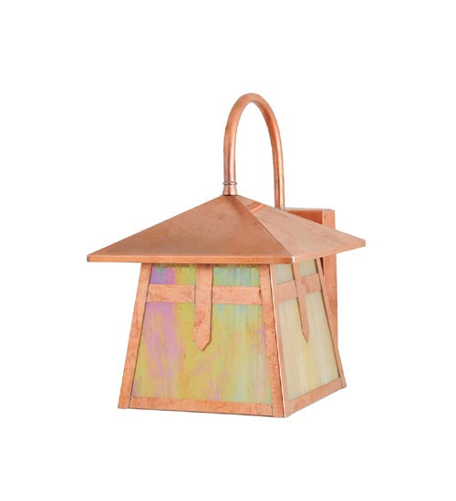 Meyda Tiffany Lighting 109766 Stillwater One Light Wall Sconce Outdoor Copper/Antique/Verde