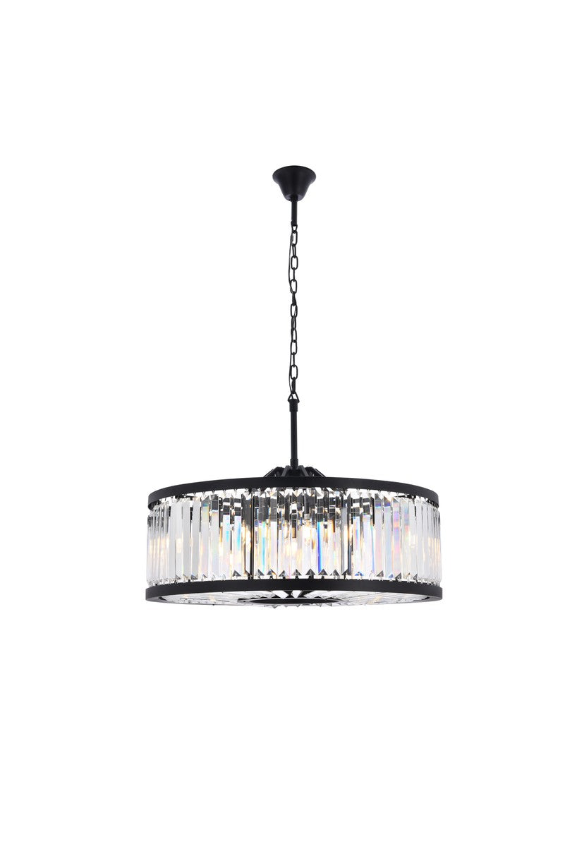 Elegant Chelsea 1233D35MB/RC Chandelier Light - Matte Black