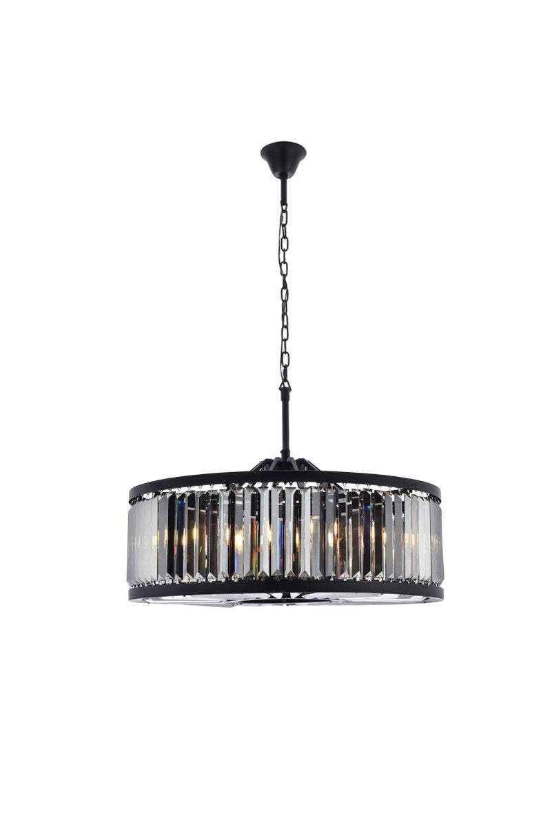 Elegant Chelsea 1233D35MB-SS/RC Chandelier Light - Matte Black