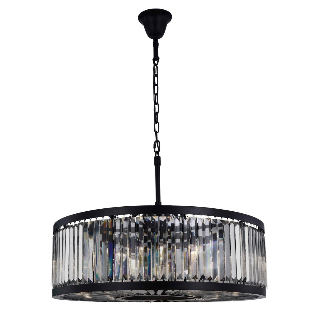 Elegant Chelsea 1233D35MB-SS/RC Chandelier Light - Matte Black