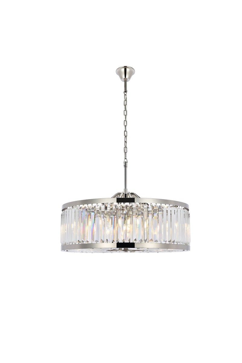 Elegant Chelsea 1233D35PN/RC Chandelier Light - Polished Nickel