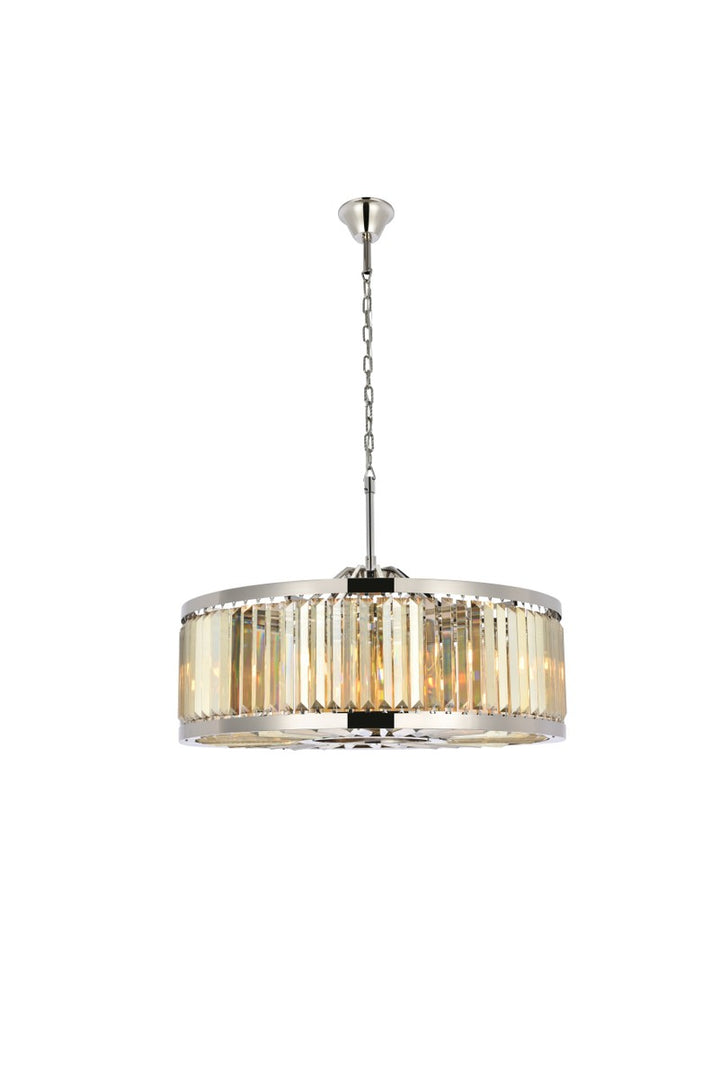 Elegant Chelsea 1233D35PN-GT/RC Chandelier Light - Polished Nickel