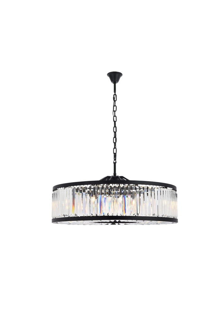 Elegant Chelsea 1233G43MB/RC Chandelier Light - Matte Black