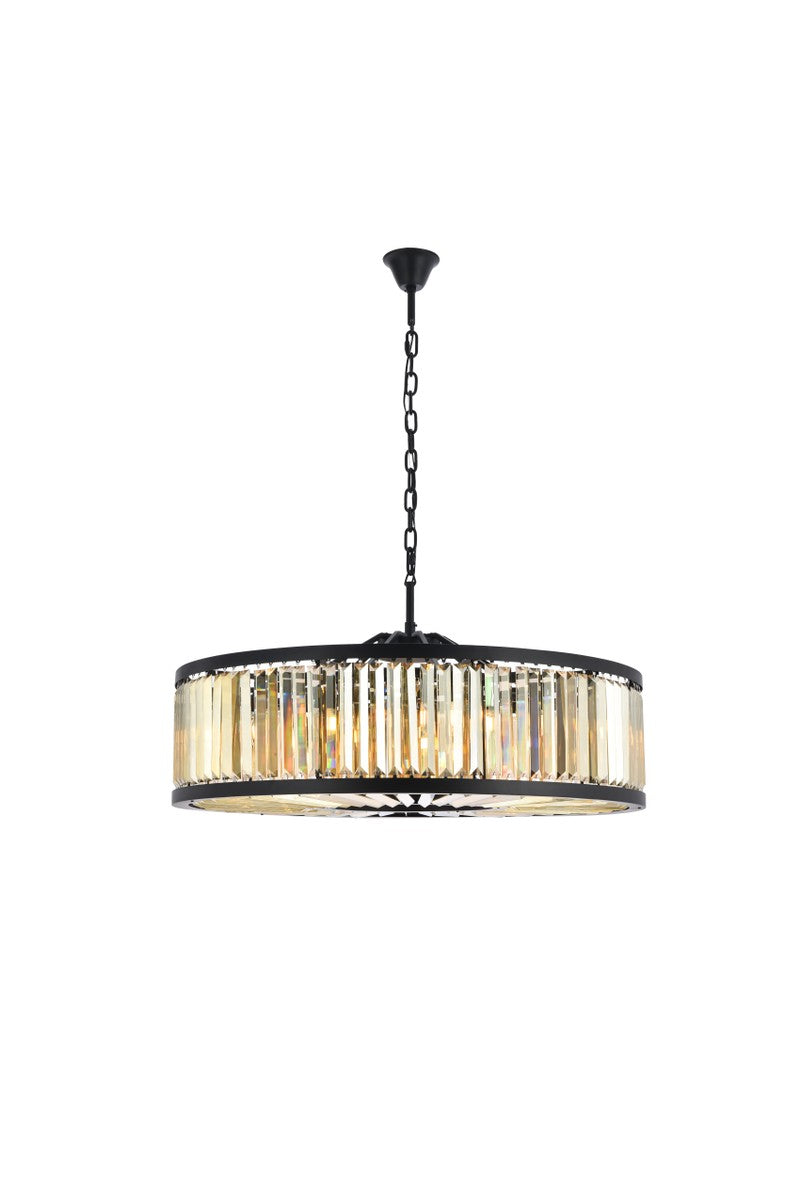 Elegant Chelsea 1233G43MB-GT/RC Chandelier Light - Matte Black