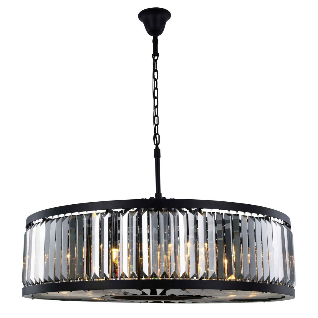 Elegant Chelsea 1233G43MB-SS/RC Chandelier Light - Matte Black