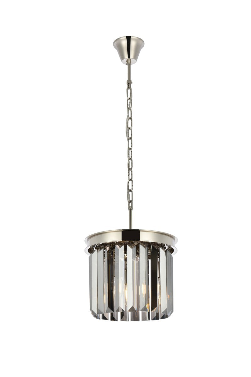 Elegant Sydney 1238D12PN-SS/RC Pendant Light - Polished Nickel