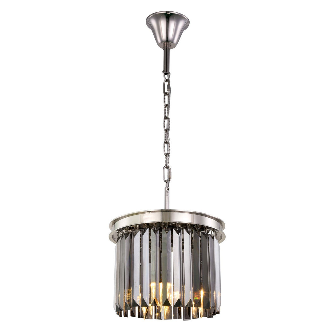 Elegant Sydney 1238D12PN-SS/RC Pendant Light - Polished Nickel