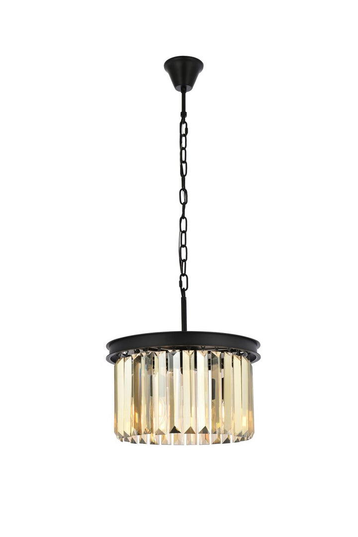 Elegant Sydney 1238D16MB-GT/RC Pendant Light - Matte Black