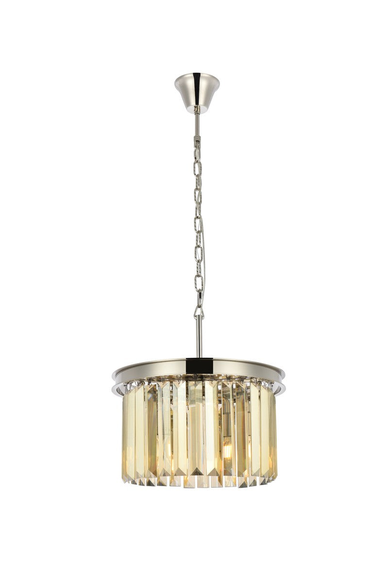 Elegant Sydney 1238D16PN-GT/RC Pendant Light - Polished Nickel