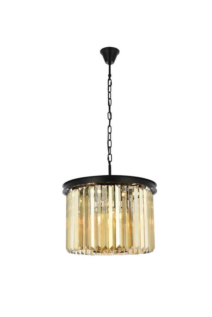 Elegant Sydney 1238D20MB-GT/RC Chandelier Light - Matte Black