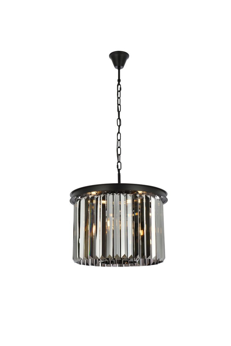 Elegant Sydney 1238D20MB-SS/RC Pendant Light - Matte Black