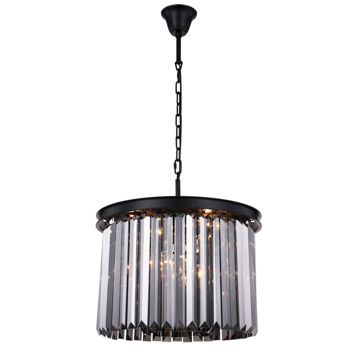 Elegant Sydney 1238D20MB-SS/RC Pendant Light - Matte Black