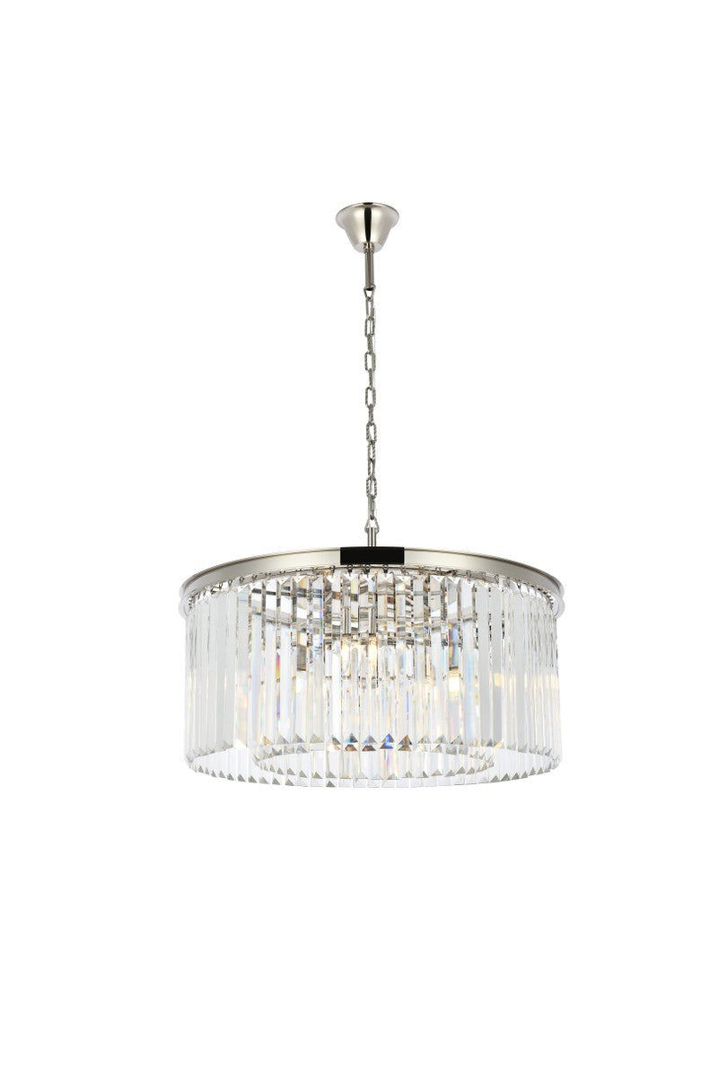 Elegant Sydney 1238D31PN/RC Chandelier Light - Polished Nickel