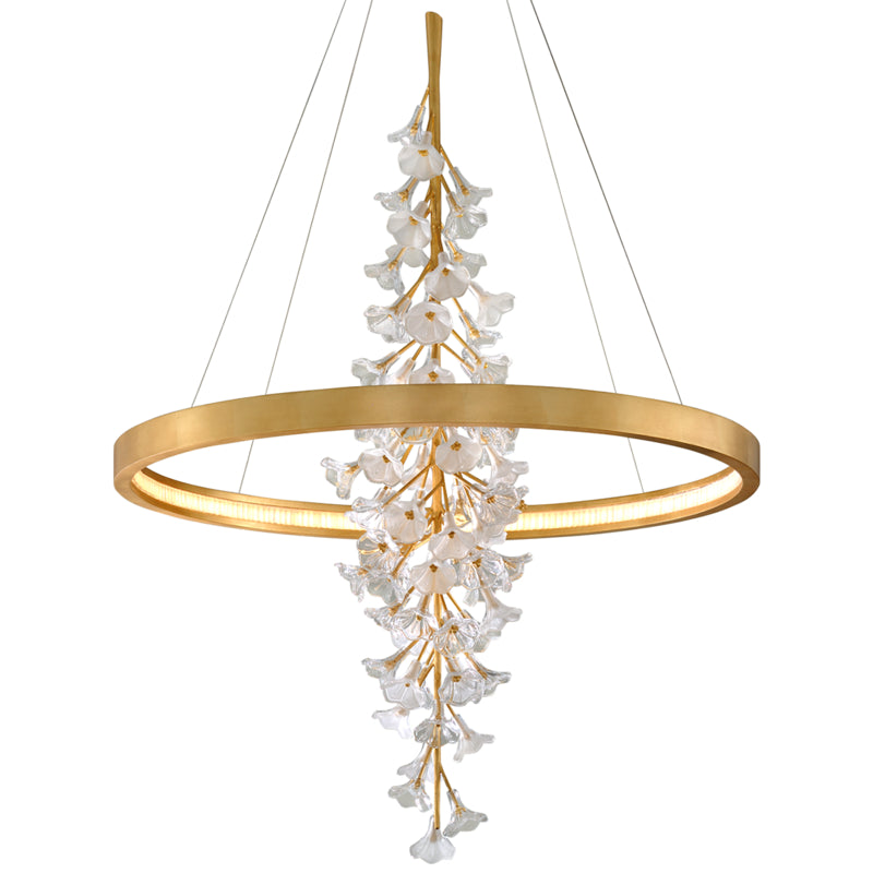 Corbett Jasmine 268-73 Pendant Light - Gold Leaf