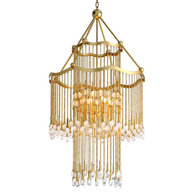 Corbett Kiara 286-012 Pendant Light - Gold Leaf