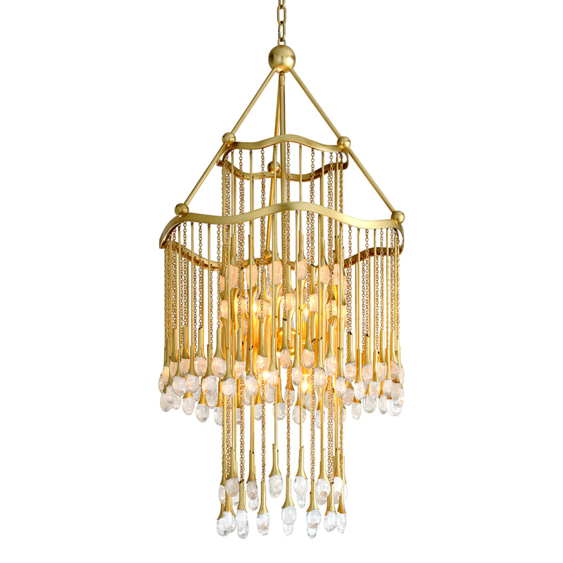 Corbett Kiara 286-08 Pendant Light - Gold Leaf