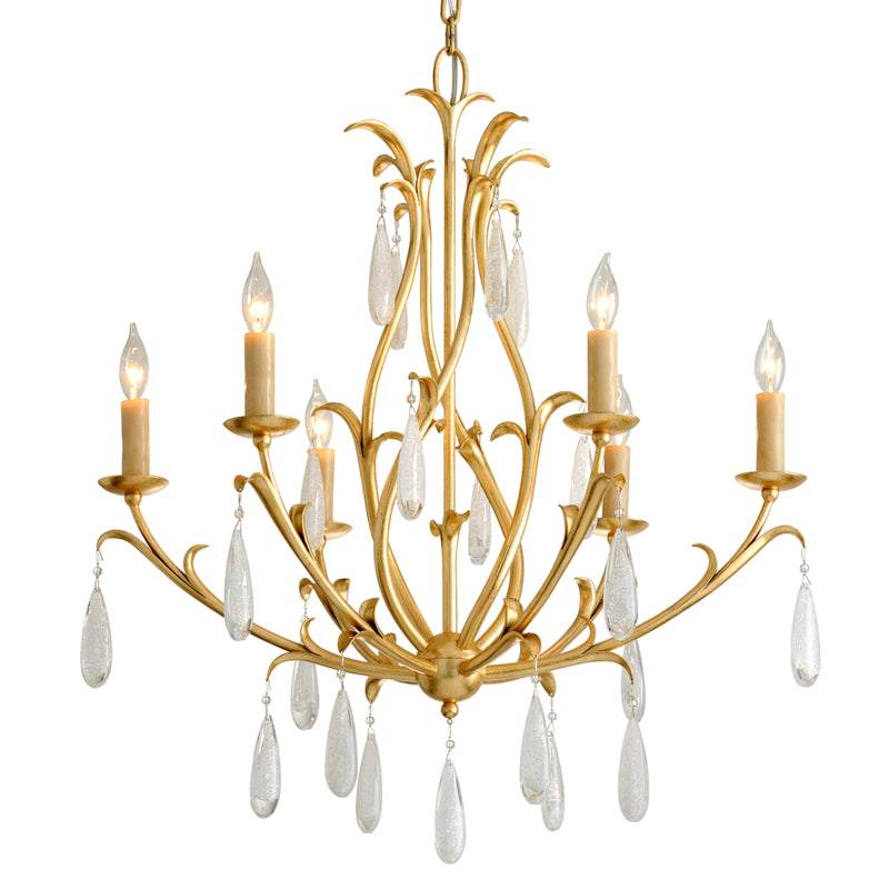 Corbett Prosecco 293-06-GL Chandelier Light - Gold Leaf