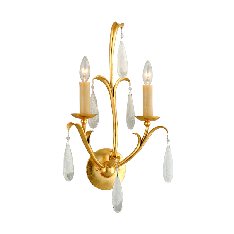 Corbett Prosecco 293-12 Wall Sconce Light - Gold Leaf