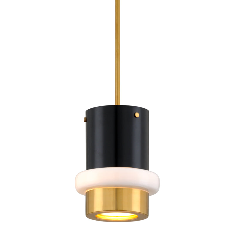 Corbett Beckenham 299-41 Pendant Light - Vintage Polished Brass And Black