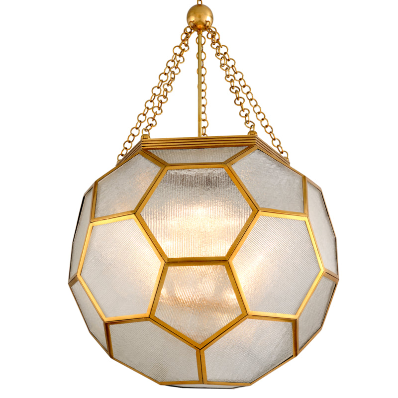 Corbett Hexsation 301-712 Pendant Light - Vintage Brass