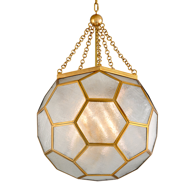 Corbett Hexsation 301-78-VB Pendant Light - Vintage Brass